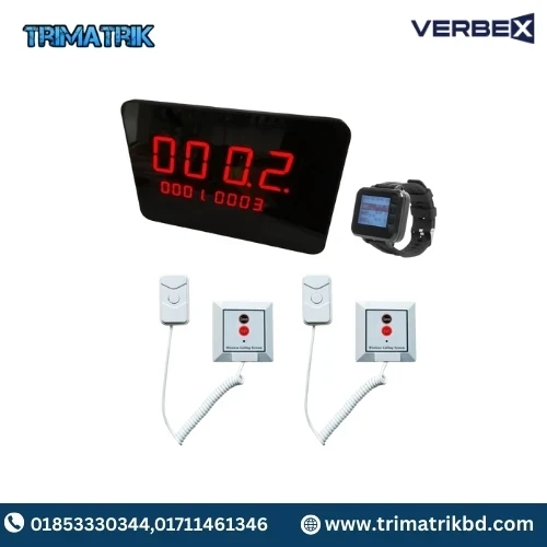 Verbex VT-K-999B K-C31 KTP4 4+1+1 Queue For Reception Desk