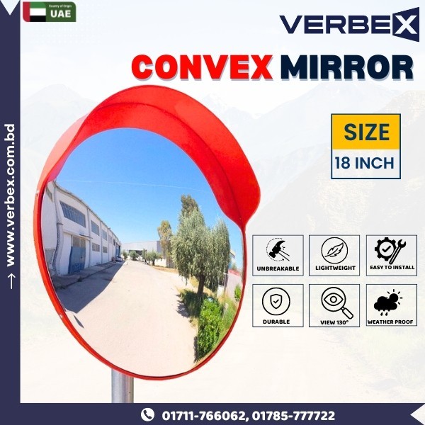 18-Inch Indoor-Outdoor Acrylic Convex Mirrors